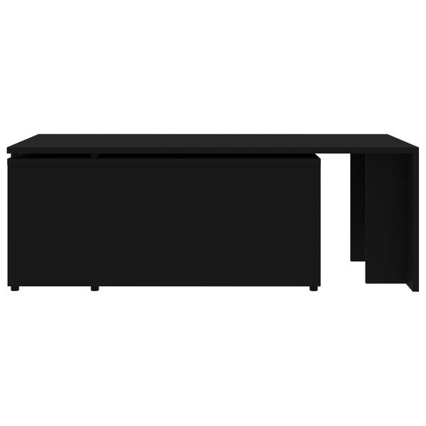 Schwarzer Couchtisch 150x50 cm