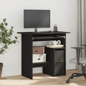 Schwarzer Schreibtisch 80x45 cm