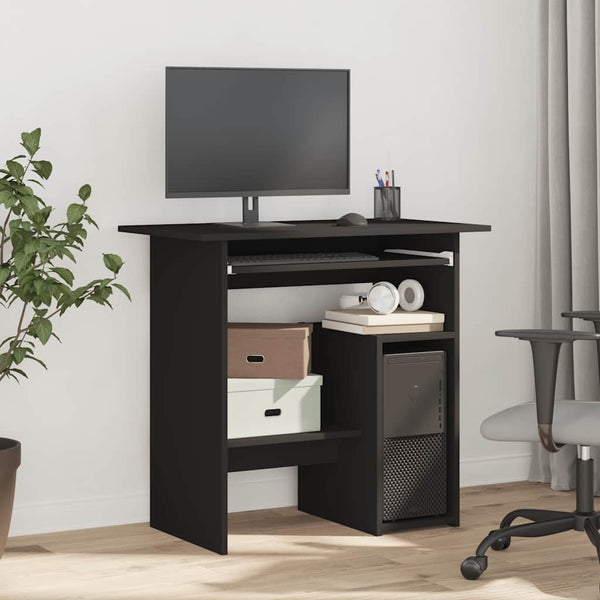 Schwarzer Schreibtisch 80x45 cm