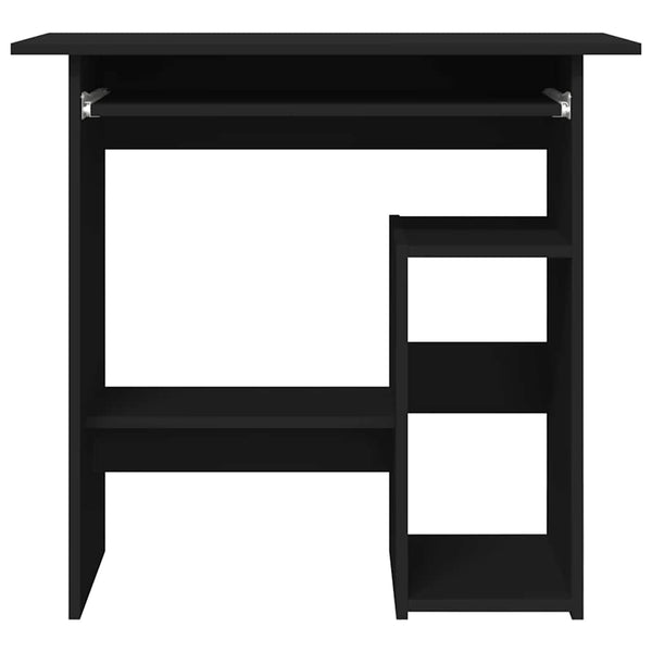 Schwarzer Schreibtisch 80x45 cm