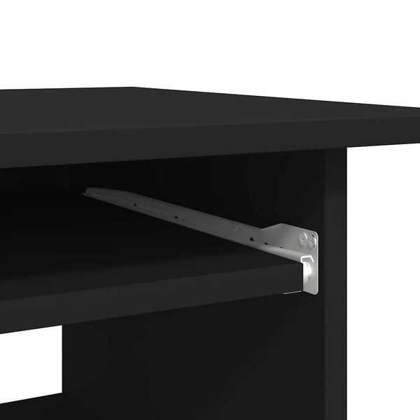 Schwarzer Schreibtisch 80x45 cm