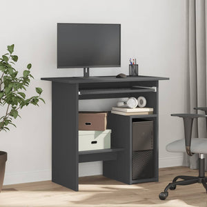 Grauer Schreibtisch 80x45 cm