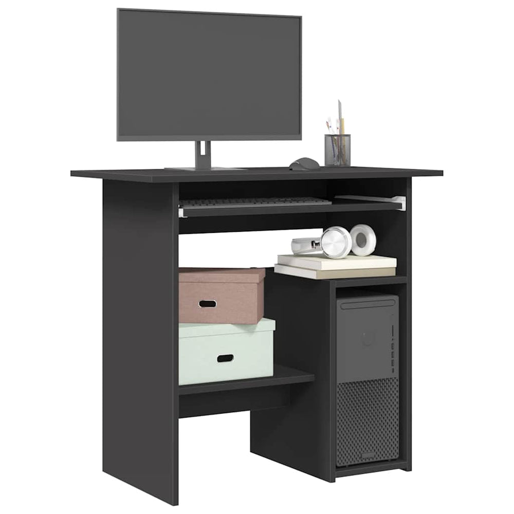 Grauer Schreibtisch 80x45 cm
