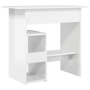 Schreibtisch Hochglanz Weiß 80x45 cm