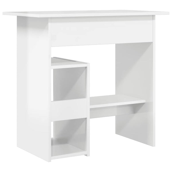 Schreibtisch Hochglanz Weiß 80x45 cm