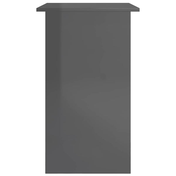 Schreibtisch Hochglanz Grau 80x45 cm