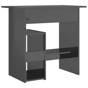Schreibtisch Hochglanz Grau 80x45 cm