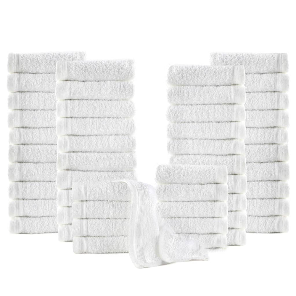 Gästehandtücher 50 Stk. Baumwolle 350 g/m² 30 x 30 cm Weiß