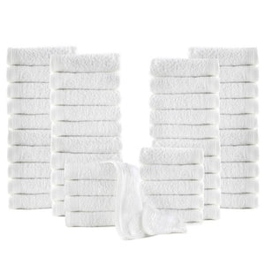 Gästehandtücher 50 Stk. Baumwolle 350 g/m² 30 x 30 cm Weiß