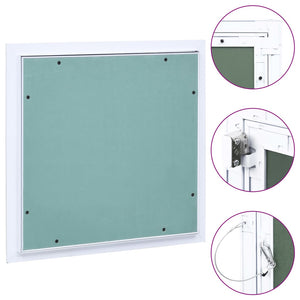 Revisionsklappe mit Aluminium-Rahmen und GK-Einlage 200x200 mm