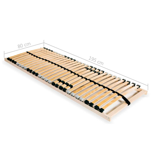 Lattenroste 2 Stk. mit 28 Latten 7 Zonen 80x200 cm