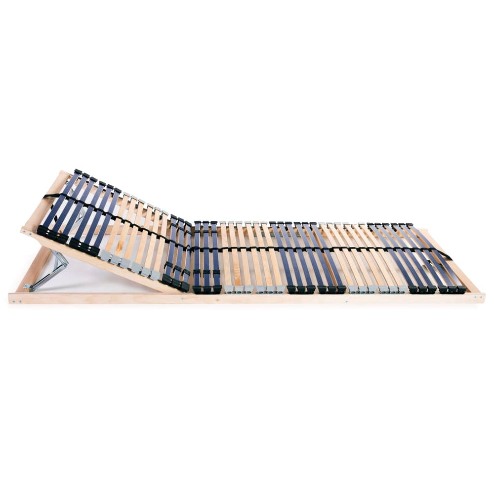 vidaXL Sommiers à lattes 2 pcs avec 42 lattes 7 zones 80x200 cm