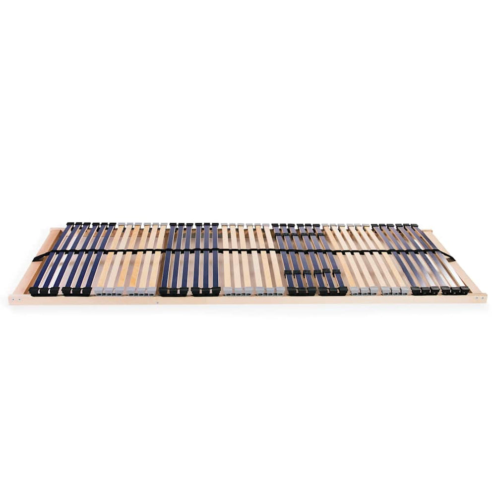 vidaXL Sommiers à lattes 2 pcs avec 42 lattes 7 zones 90x200 cm