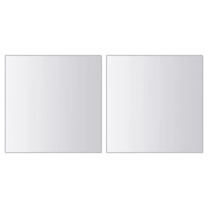 48-tlg. Spiegelfliesen-Set Quadratisch Glas