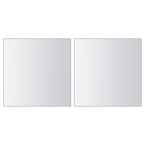 48-tlg. Spiegelfliesen-Set Quadratisch Glas