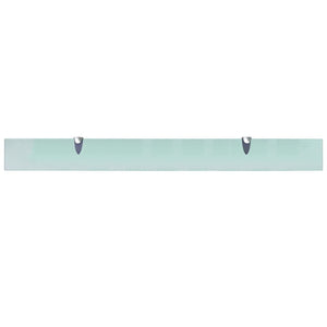 Schweberegale 2 Stk. Glas 100x10 cm 8 mm