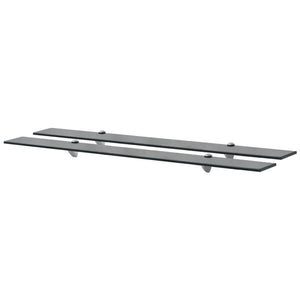 Schweberegale 2 Stk. Glas 100x20 cm 8 mm