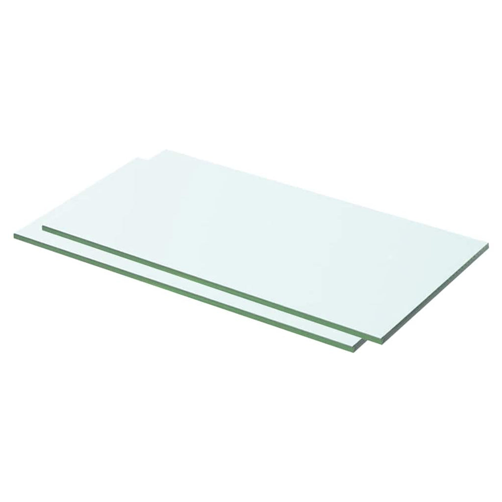 Regalböden 2 Stk. Glas Transparent 50x20 cm