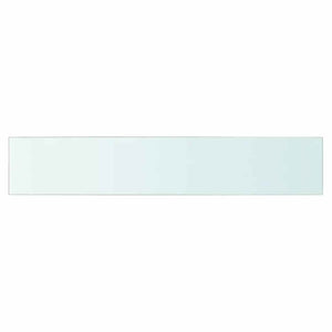 Regalböden 2 Stk. Glas Transparent 80x15 cm