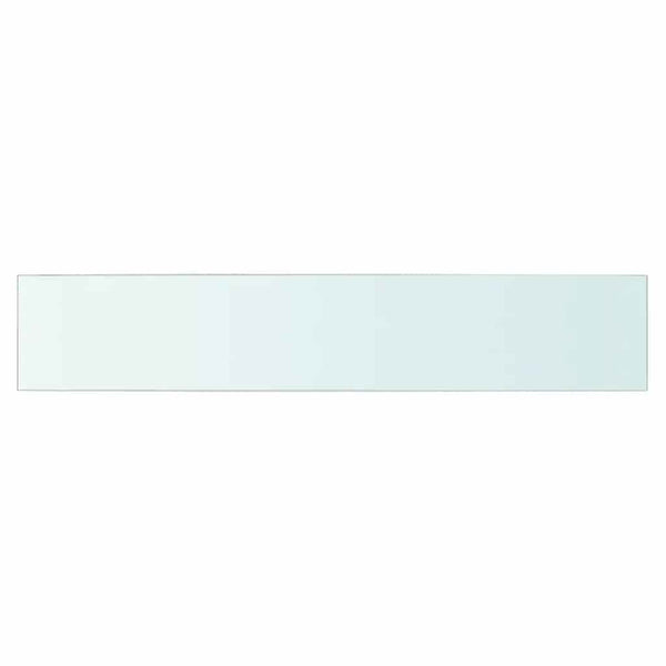 Regalböden 2 Stk. Glas Transparent 80x15 cm