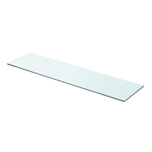 Regalböden 2 Stk. Glas Transparent 80x20 cm