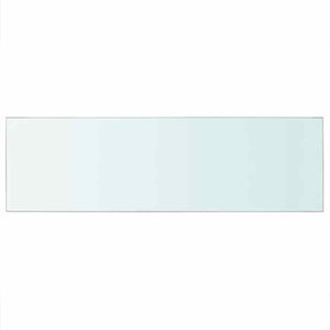 Regalböden 2 Stk. Glas Transparent 80x25 cm
