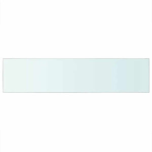 Regalböden 2 Stk. Glas Transparent 110x25 cm