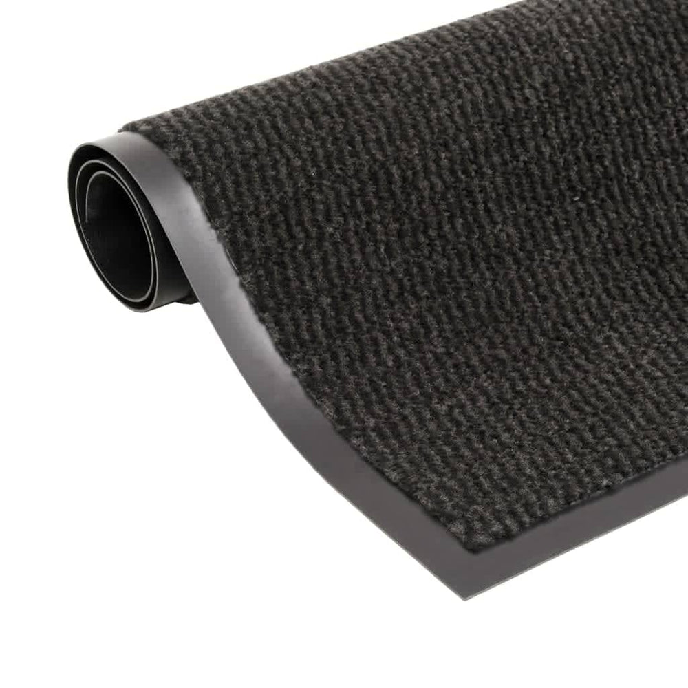 Schmutzfangmatten 2 Stk. Rechteckig Getuftet 80x120cm Schwarz