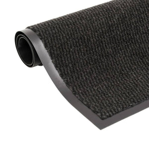 Schmutzfangmatten 2 Stk. Rechteckig Getuftet 80x120cm Schwarz