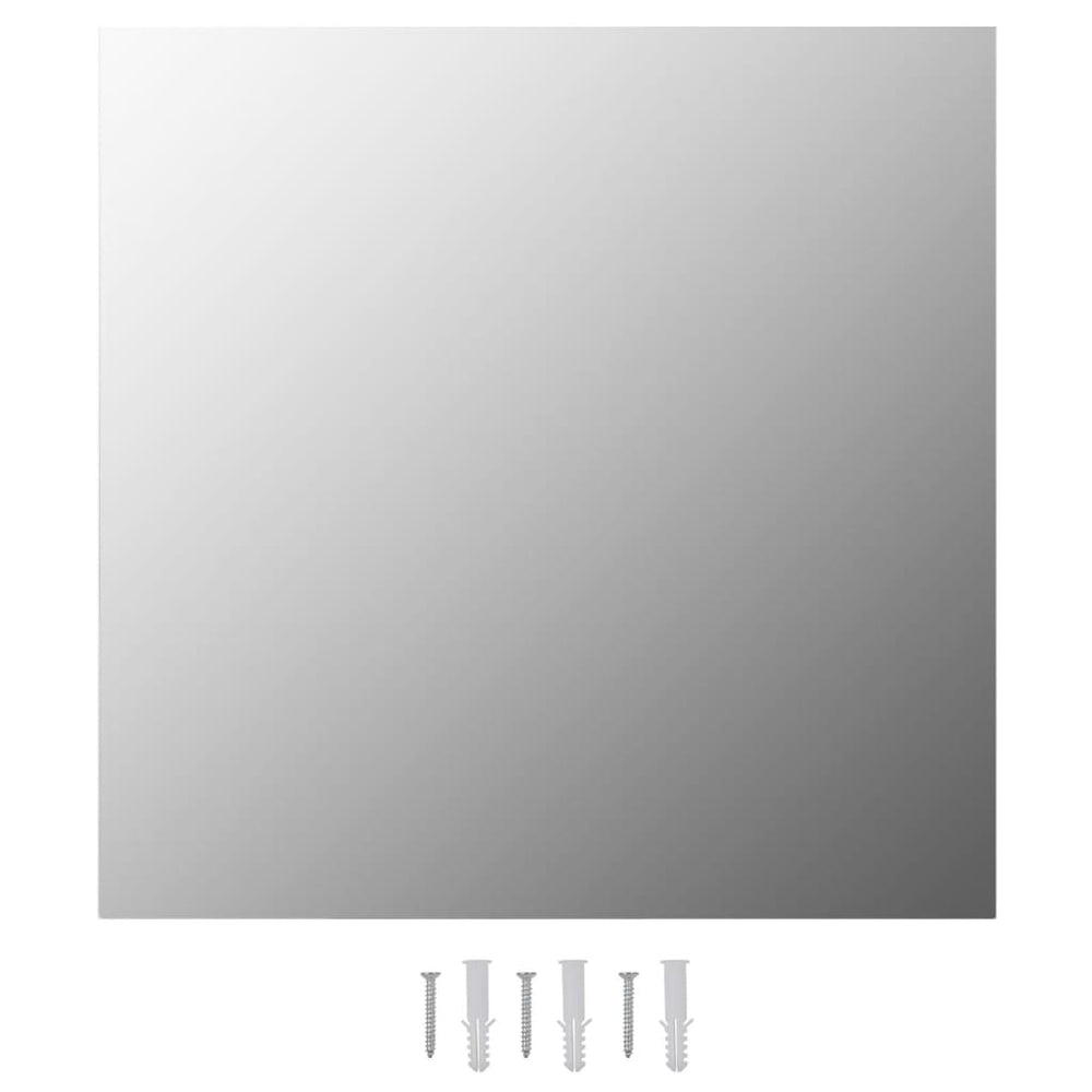 vidaXL Miroir mural 2 pcs 40x40 cm Carré Verre