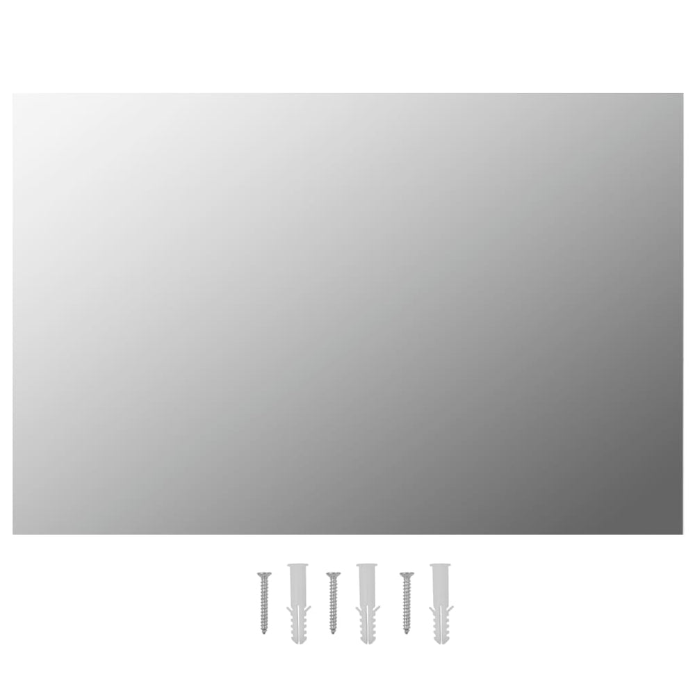vidaXL Miroir mural 2 pcs 60 x 40 cm Rectangulaire Verre