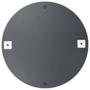 Wandspiegel 2 Stk. 50 cm Rund Glas