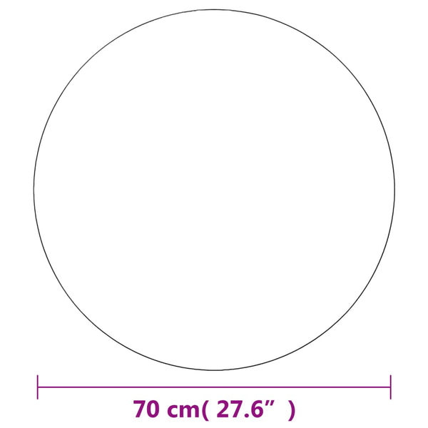 Wandspiegel 2 Stk. 70 cm Rund Glas