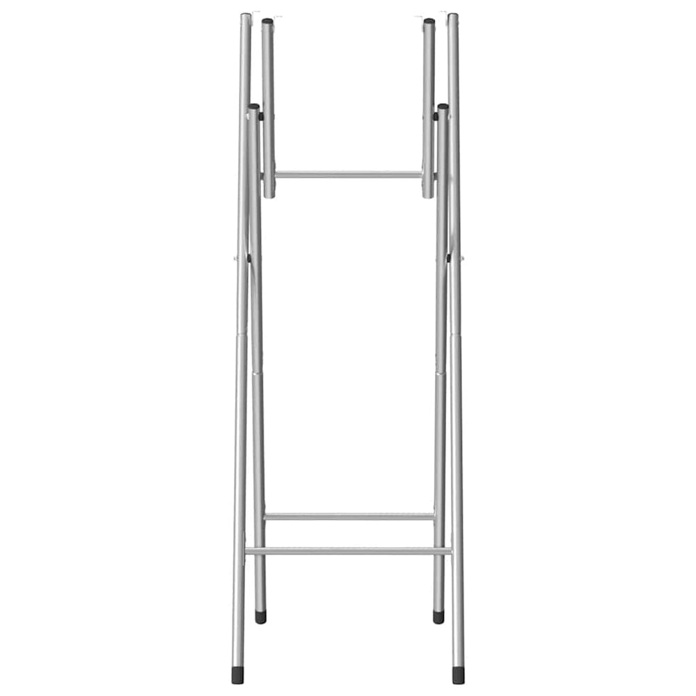 Bartisch-Gestell Klappbar Silbern 45x53x108 cm Verzinkter Stahl
