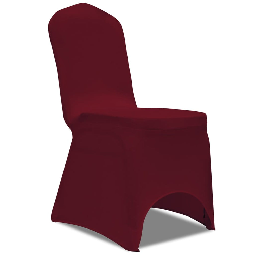 vidaXL Stretch Chair Covers Burgundy 18 pcs.