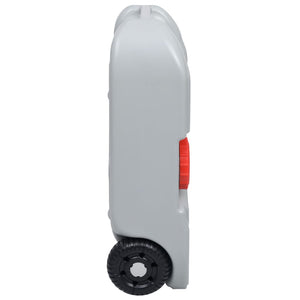 Réservoir d'eau portable vidaXL avec roues 40 L Gris