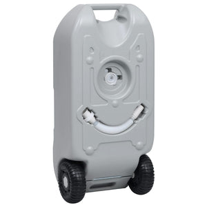 Réservoir d'eau portable vidaXL avec roues 40 L Gris