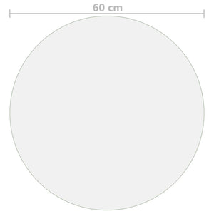 Tischfolie Transparent Ø 60 cm 1,6 mm PVC