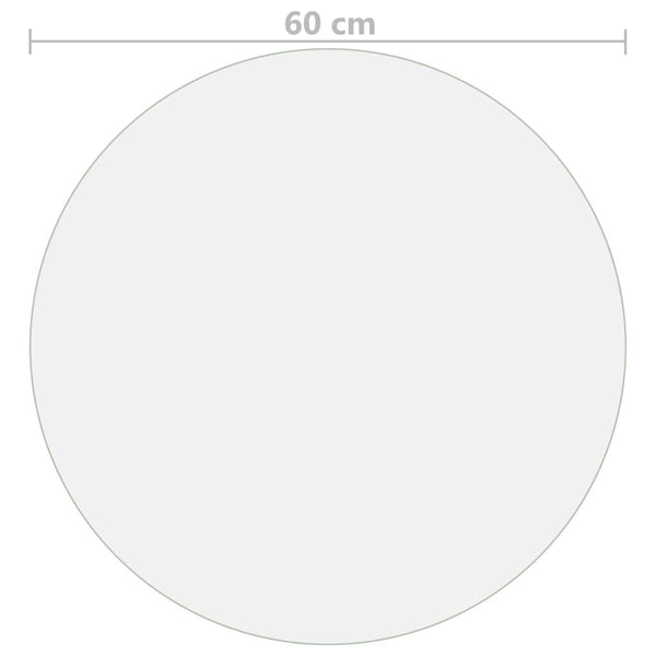 Tischfolie Transparent Ø 60 cm 1,6 mm PVC