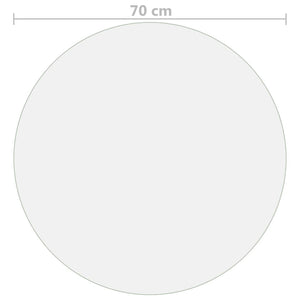Tischfolie Matt Ø 70 cm 1,6 mm PVC