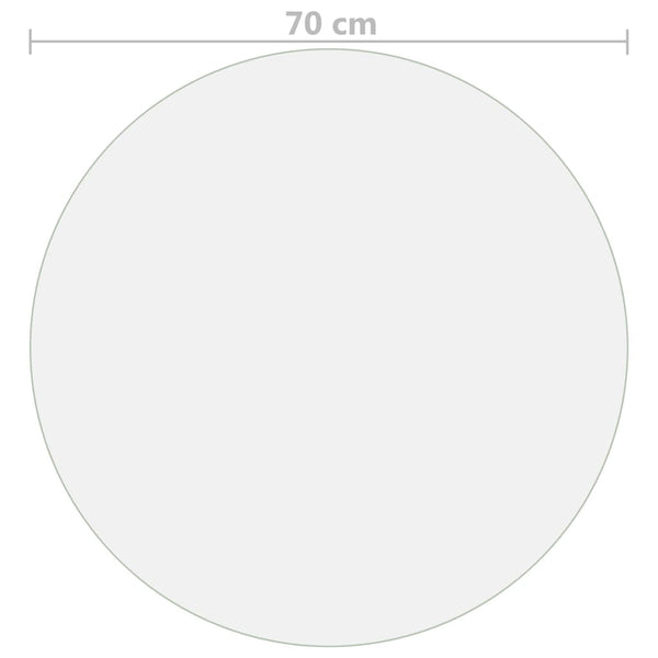 Tischfolie Matt Ø 70 cm 1,6 mm PVC