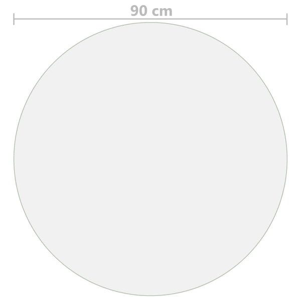 Tischfolie Transparent Ø 90 cm 1,6 mm PVC