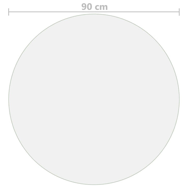 Tischfolie Matt Ø 90 cm 2 mm PVC