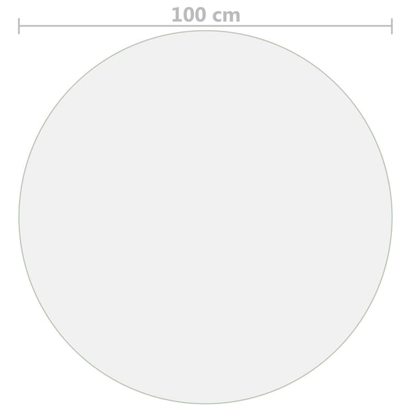 Tischfolie Transparent Ø 100 cm 1,6 mm PVC