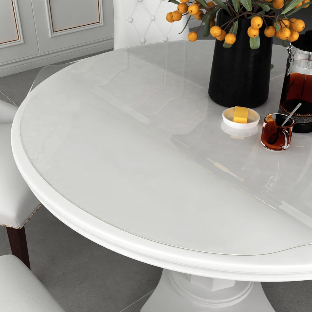 Tischfolie Transparent Ø 100 cm 1,6 mm PVC