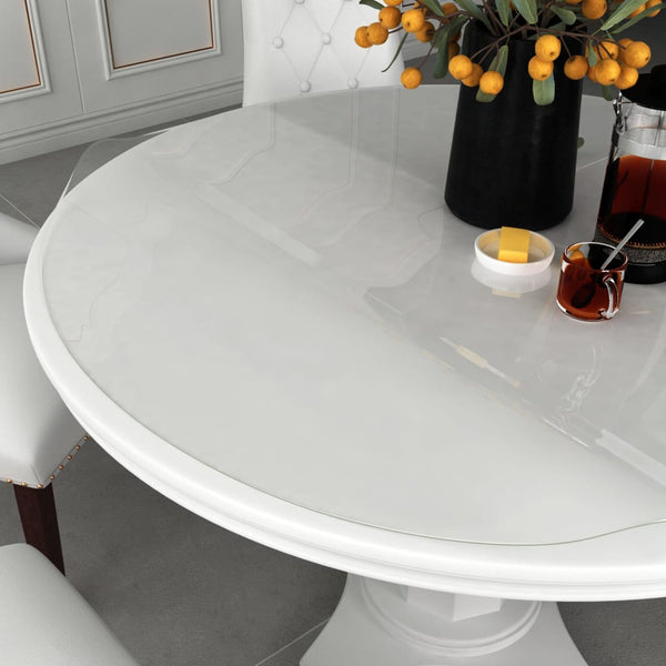 Tischfolie Transparent Ø 100 cm 1,6 mm PVC
