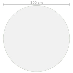 Tischfolie Matt Ø 100 cm 1,6 mm PVC