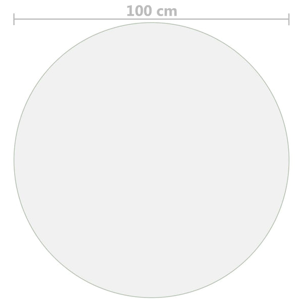 Tischfolie Matt Ø 100 cm 1,6 mm PVC