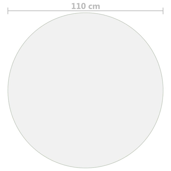 Tischfolie Transparent Ø 110 cm 1,6 mm PVC