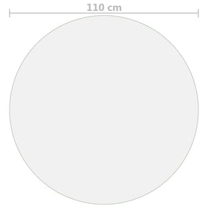 Tischfolie Matt Ø 110 cm 1,6 mm PVC